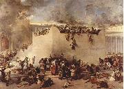 Francesco Hayez The destruction of the Temple of Jerusalem. painting